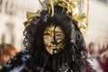 Traditional venetian carnival costume mask Royalty Free Stock Photo