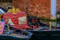 Gondola in picturesque canal in Venice Italy Royalty Free Stock Photo