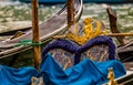 Gondola in picturesque canal in Venice Italy Royalty Free Stock Photo