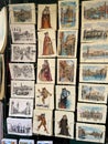 traditional Venetian postcards on street stand