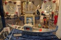 Traditional Venetian souvenirs in gift gallery of Venice, Italy