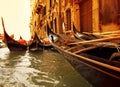 Traditional Venice gondola ride Royalty Free Stock Photo