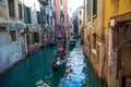 Traditional Venice gondolas romantic ride Royalty Free Stock Photo