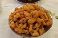 Traditional very sweet, crunchy South African delicacy, koeksuster, koesister, koeksister