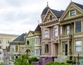 Traditional victorian houses in San Francisco