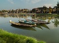 Traditional vietnam boats , Hoi An city , Vietnam