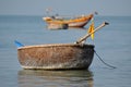 Traditional Vietnamese fishing boats in Mui Ne port, Vietnam