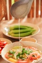 In Vietnam, family meals with many Traditional Vietnamese Food has been one of the unique cultural features Royalty Free Stock Photo