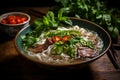 Vietnamese Pho Beef Noodle soup Royalty Free Stock Photo