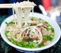 Traditional Vietnamese Pho Beef Noodle Soup Royalty Free Stock Photo