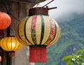 A traditional Vietnamese silk lantern festival