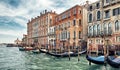 Old houses on Grand Canal in Venice, Italy Royalty Free Stock Photo