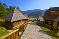 Traditional village Drvengrad Mecavnik - Serbia Royalty Free Stock Photo