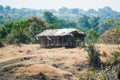 Traditional village Hut in a Forest Royalty Free Stock Photo