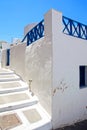 The traditional village of Megalochori in Santorini, Greece