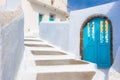 The traditional village of Pirgos, Santorini. Royalty Free Stock Photo