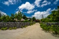 A traditional village in the small island of Taketomi, Okinawa Japan