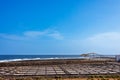 Traditional water desalination in Salinas del Carmen on the coast of Fuerteventura Island