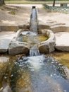 Traditional water filter system at Donggung Palace and Wolji Pond in Gyeongju Royalty Free Stock Photo