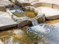 Traditional water filter system at Donggung Palace and Wolji Pond in Gyeongju Royalty Free Stock Photo