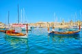 Traditional water taxies in Malta, Birgu