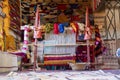 Traditional weaving machine used to produce famous Berber carpets, Morocco Royalty Free Stock Photo