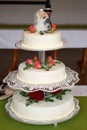 traditional wedding cake dessert Royalty Free Stock Photo