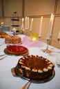 traditional wedding cake dessert Royalty Free Stock Photo