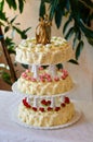 Traditional wedding cake dessert Royalty Free Stock Photo