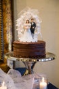 Traditional Wedding Cake at Reception Royalty Free Stock Photo