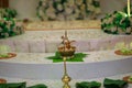 traditional wedding decorations in sri lanka Royalty Free Stock Photo