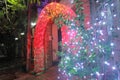 Traditional wedding decorative front gate lighting in Bangladesh