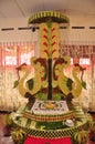 Traditional Wedding Poruwa represented Sri Lankan Culture Royalty Free Stock Photo