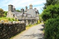 Traditional Welsh village cottages Royalty Free Stock Photo