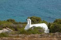 Traditional white chapel. Antiparos Island, Greece
