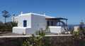 Traditional white house in Mykonos island Royalty Free Stock Photo