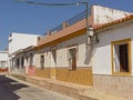 Traditional white painted houses in a Spanish village Royalty Free Stock Photo