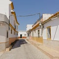 Traditional white painted houses in a Spanish village Royalty Free Stock Photo