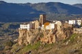 Traditional white houses village and valley in Andalucia. Hornos. Jaen