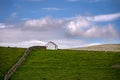 Traditional whitewashed barn in Upper Teesdale, England