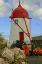 Traditional  windmill of Graciosa Island Royalty Free Stock Photo