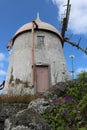 Traditional  windmill of Graciosa Island Royalty Free Stock Photo