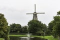 Traditional windmill in Leiden, The Netherlands Royalty Free Stock Photo