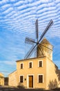 Windmill in Llubi Mallorca Royalty Free Stock Photo
