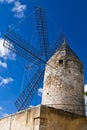 Traditional windmill in Palma de Majorca, Spain.