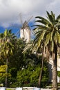 Traditional windmill in Palma de Majorca, Spain Royalty Free Stock Photo