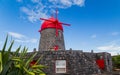 Windmill on Graciosa Island Royalty Free Stock Photo