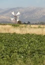 Traditional windmills in Lasithi plateau. Crete. Greece Royalty Free Stock Photo