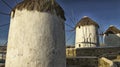 Windmills, Mykonos, Greece Royalty Free Stock Photo