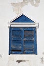 Traditional window in Santorini Royalty Free Stock Photo